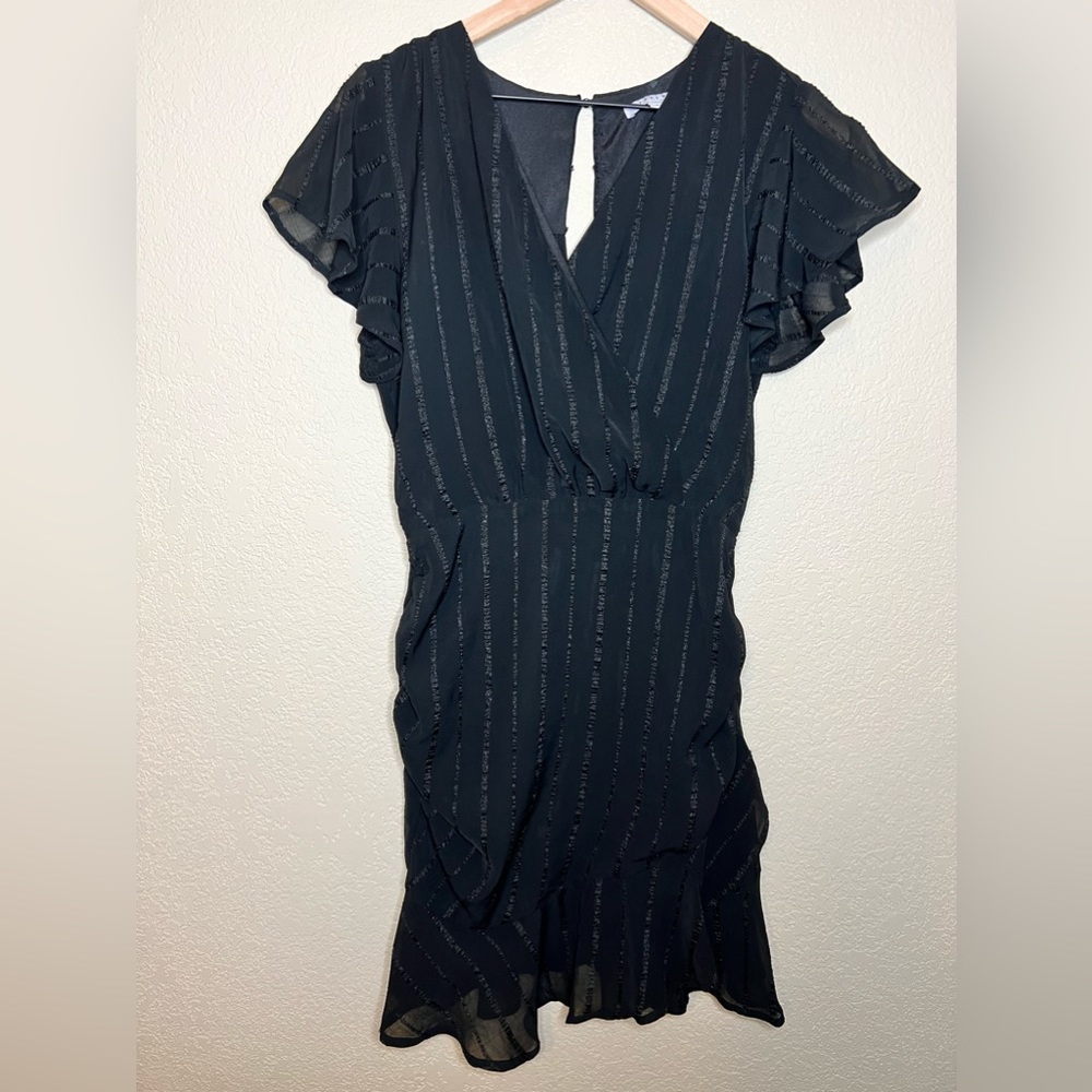 Favlux Black Ruffle Party Dress